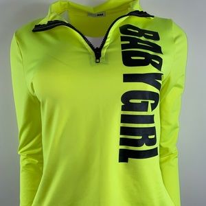 Fashion Nova - “BabyGirl” Green Turtleneck Sweater